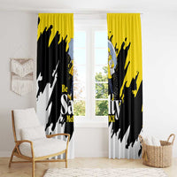 Be Salty Melt Ice Window Curtain with Bold Splash Pattern