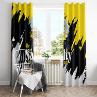 Be Salty Melt Ice Window Curtain with Bold Splash Pattern