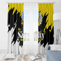 Be Salty Melt Ice Window Curtain with Bold Splash Pattern