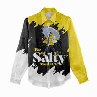 Be Salty Melt Ice Women Casual Shirt with Bold Splash Pattern