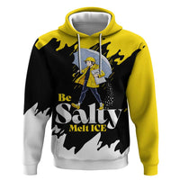 Be Salty Melt Ice Zip Hoodie with Bold Splash Pattern