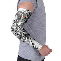 Same Shit Different Costume Arm Sleeves Monochrome Gritty Texture