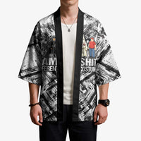 Same Shit Different Costume Kimono Monochrome Gritty Texture