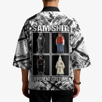Same Shit Different Costume Kimono Monochrome Gritty Texture