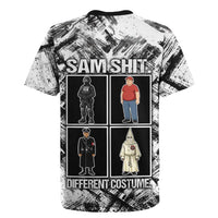 Same Shit Different Costume Rugby Jersey Monochrome Gritty Texture