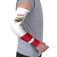 Denmark Kongeriget Heritage Arm Sleeves Vintage Viking Ship And Nyhavn Scenic Illustration