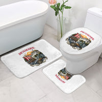 Denmark Kongeriget Heritage Bathroom Set Vintage Viking Ship And Nyhavn Scenic Illustration