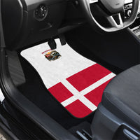 Denmark Kongeriget Heritage Car Mats Vintage Viking Ship And Nyhavn Scenic Illustration