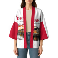 Denmark Kongeriget Heritage Kimono Vintage Viking Ship And Nyhavn Scenic Illustration
