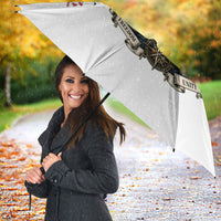 Denmark Kongeriget Heritage Umbrella Vintage Viking Ship And Nyhavn Scenic Illustration