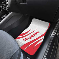 Singapore National Crest Car Mats with City Skyline and Lion Design