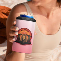 Singapore Lion 4 in 1 Can Cooler Tumbler with Sunset Marina Bay Design and National Flag