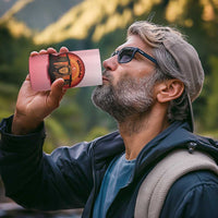 Singapore Lion 4 in 1 Can Cooler Tumbler with Sunset Marina Bay Design and National Flag