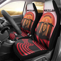 Singapore Lion Car Seat Cover with Sunset Marina Bay Design and National Flag