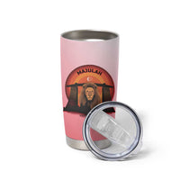 Singapore Lion Tumbler Cup with Sunset Marina Bay Design and National Flag