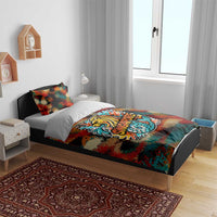 Singapore Merlion Bedding Set with Graffiti Art Style and National Flag