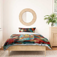Singapore Merlion Bedding Set with Graffiti Art Style and National Flag