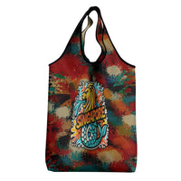 Singapore Merlion Grocery Bag with Graffiti Art Style and National Flag