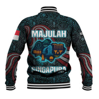 Singapore Baseball Jacket with National Icons and Majulah Singapura Script