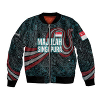 Singapore Bomber Jacket with National Icons and Majulah Singapura Script