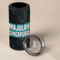 Singapore 4 in 1 Can Cooler Tumbler with National Icons and Majulah Singapura Script