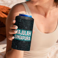 Singapore 4 in 1 Can Cooler Tumbler with National Icons and Majulah Singapura Script
