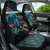 Singapore Car Seat Cover with National Icons and Majulah Singapura Script