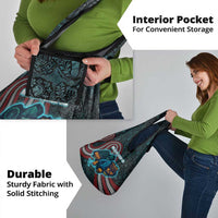 Singapore Grocery Bag with National Icons and Majulah Singapura Script