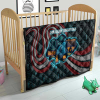 Singapore Quilt with National Icons and Majulah Singapura Script