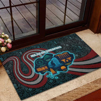 Singapore Rubber Doormat with National Icons and Majulah Singapura Script