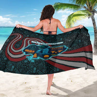 Singapore Sarong with National Icons and Majulah Singapura Script