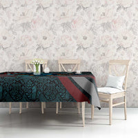 Singapore Tablecloth with National Icons and Majulah Singapura Script