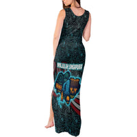 Singapore Tank Maxi Dress with National Icons and Majulah Singapura Script