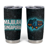 Singapore Tumbler Cup with National Icons and Majulah Singapura Script
