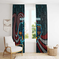Singapore Window Curtain with National Icons and Majulah Singapura Script