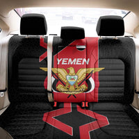 Yemen Eagle Emblem Back Car Seat Cover with National Flag and Map Design