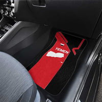 Yemen Eagle Emblem Car Mats with National Flag and Map Design
