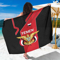 Yemen Eagle Emblem Sarong with National Flag and Map Design