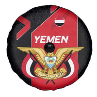 Yemen Eagle Emblem Spare Tire Cover with National Flag and Map Design