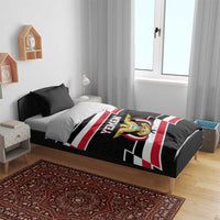 Yemen Bedding Set with National Eagle Emblem and Flag Stripe Design