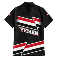 Yemen Family Matching Puletasi and Hawaiian Shirt with National Eagle Emblem and Flag Stripe Design