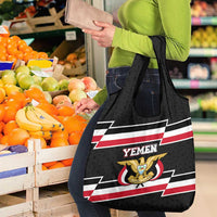 Yemen Grocery Bag with National Eagle Emblem and Flag Stripe Design