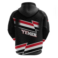 Yemen Hoodie with National Eagle Emblem and Flag Stripe Design