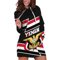 Yemen Hoodie Dress with National Eagle Emblem and Flag Stripe Design