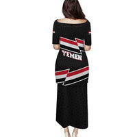 Yemen Puletasi with National Eagle Emblem and Flag Stripe Design