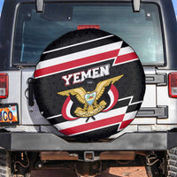 Yemen Spare Tire Cover with National Eagle Emblem and Flag Stripe Design