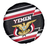 Yemen Spare Tire Cover with National Eagle Emblem and Flag Stripe Design