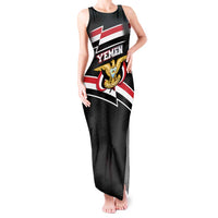 Yemen Tank Maxi Dress with National Eagle Emblem and Flag Stripe Design