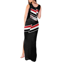 Yemen Tank Maxi Dress with National Eagle Emblem and Flag Stripe Design