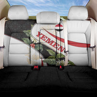 Yemen Back Car Seat Cover with Mocha Coffee Plant Design and National Flag Accents